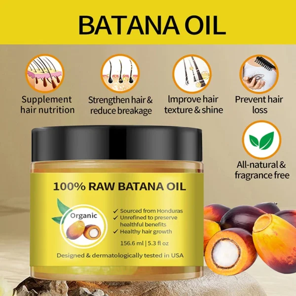 Organic Batana Oil Moisturizing and smoothing Hair Repair frizzy Hair