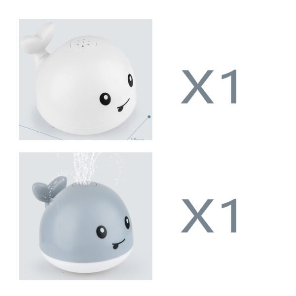New Baby Bathroom Bath Electric Induction Whale Spray Small Toy - Image 8
