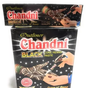 CHANDNI BLACK HENNA paste queen of henna Ink BLACK Natural ORIGINAL