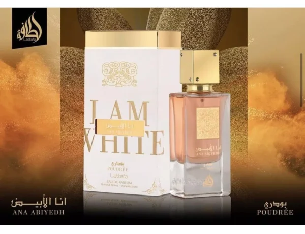 I Am White Poudree EDP Perfume By Lattafa🥇Newest Release Amazing Fragrance🥇