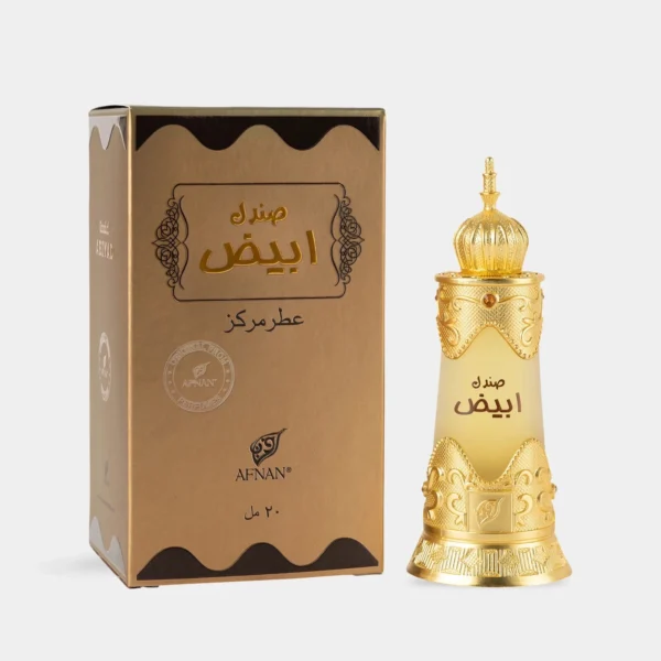 Sandal Abiyad Afnan Concentrated Oil Perfume 20mL UAE Original Attar Itr - Image 2