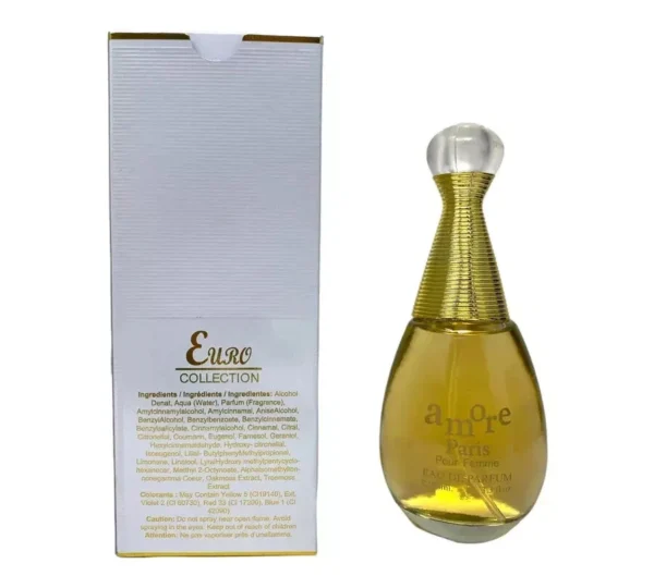 AMORE PARIS FOR WOMEN BY EURO COLLECTION EAU DE PARFUM 3.3oz / 100ml. - Image 3