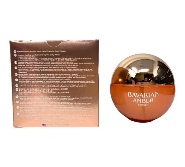 BAVARIAN AMBER MEN 3.4 Oz EDT Spray Men's Cologne - Image 2