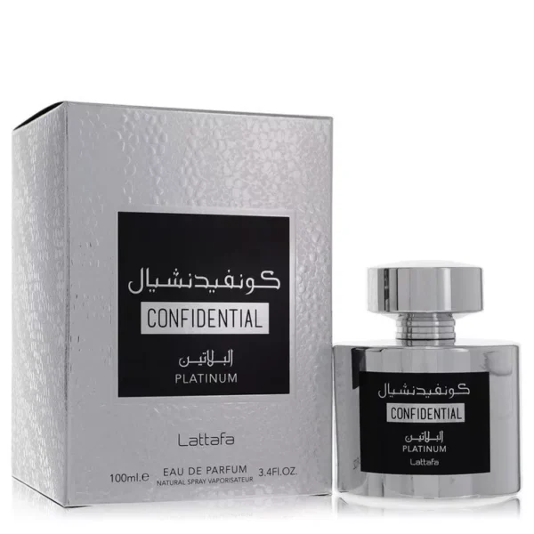 Confidential Platinum EDP Perfume By Lattafa 100 ML🥇Special Unisex Fragrance
