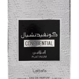 Confidential Platinum EDP Perfume By Lattafa 100 ML🥇Special Unisex Fragrance