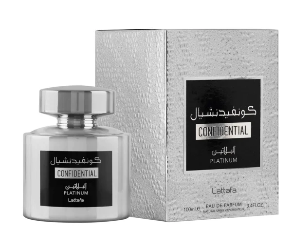 Confidential Platinum EDP Perfume By Lattafa 100 ML🥇Special Unisex Fragrance - Image 4